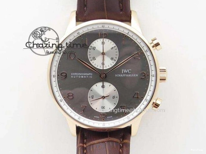 MIROTIME 0502 TimelessDesign Portuguese IW358304 ZF 1:1 Best Edition SS Blue Dial on Leather Strap A 7078